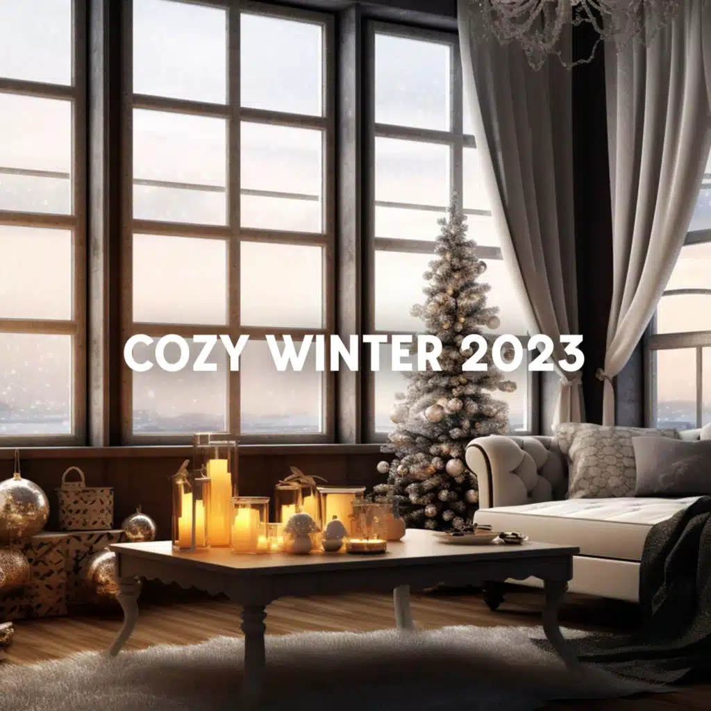 Cozy Winter 2023: Falling Snow Relaxing Jazz Ambience