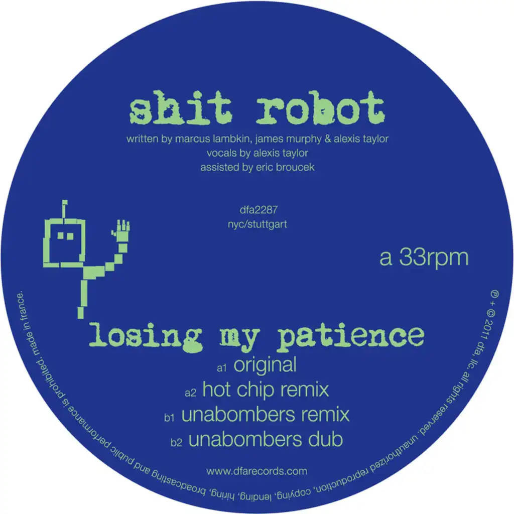 Losing My Patience - The Unabombers Remix