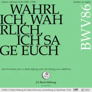 Johannes Kaleschke, Orchester der J.S. Bach-Stiftung & Rudolf Lutz