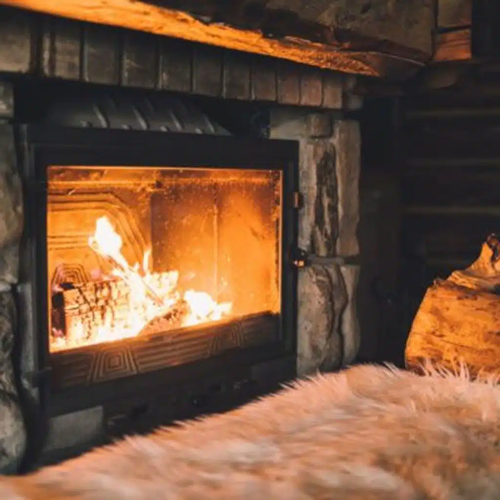 Cozy Winter Ambiance: Fireplace and Winter Storm Sounds for Relaxing