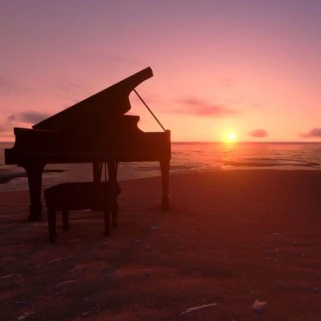 Peaceful Piano and Ocean Waves (sleep, relax, calm)