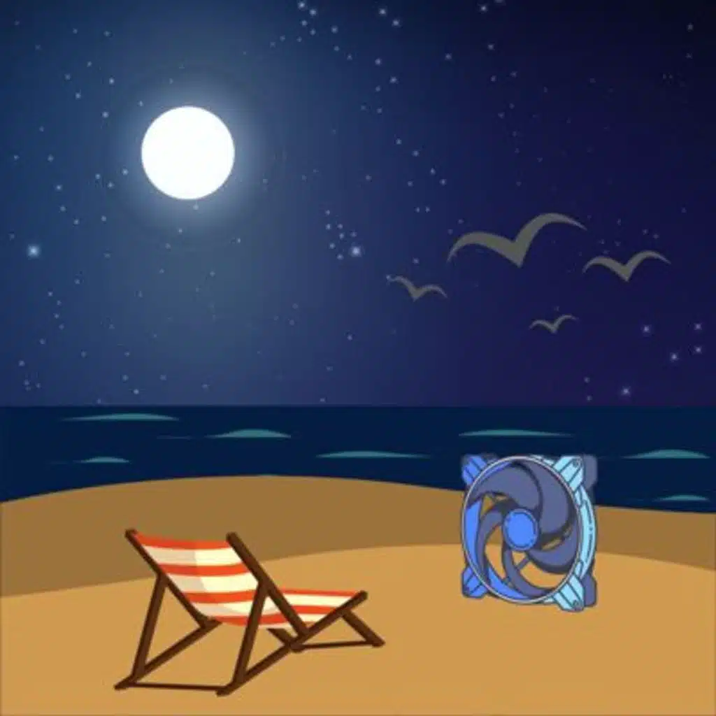 Box Fan by the Beach: Soundscape for Sleep
