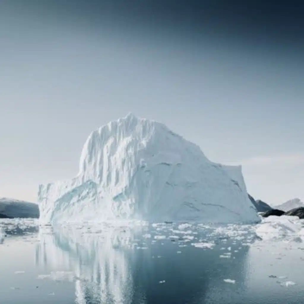 Ocean Waves at an Iceberg