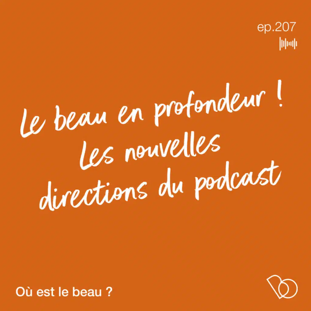 #207 - Le beau en profondeur - les nouvelles directions du podcast 🍿