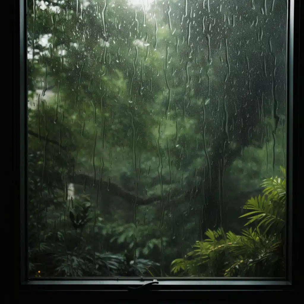 Rainfall Serenity: A Peaceful Nature's Embrace