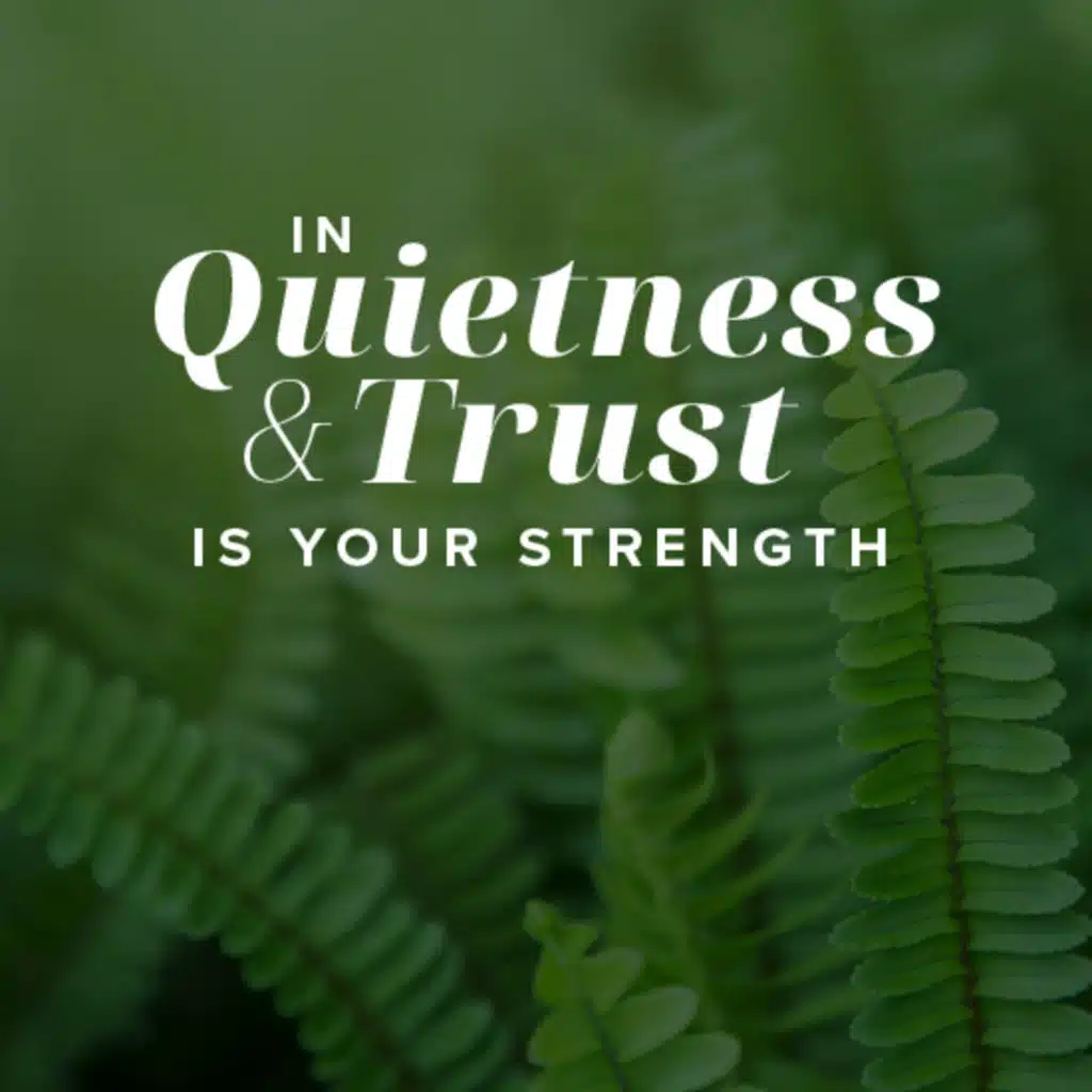 In Quietness and Trust is your Strength