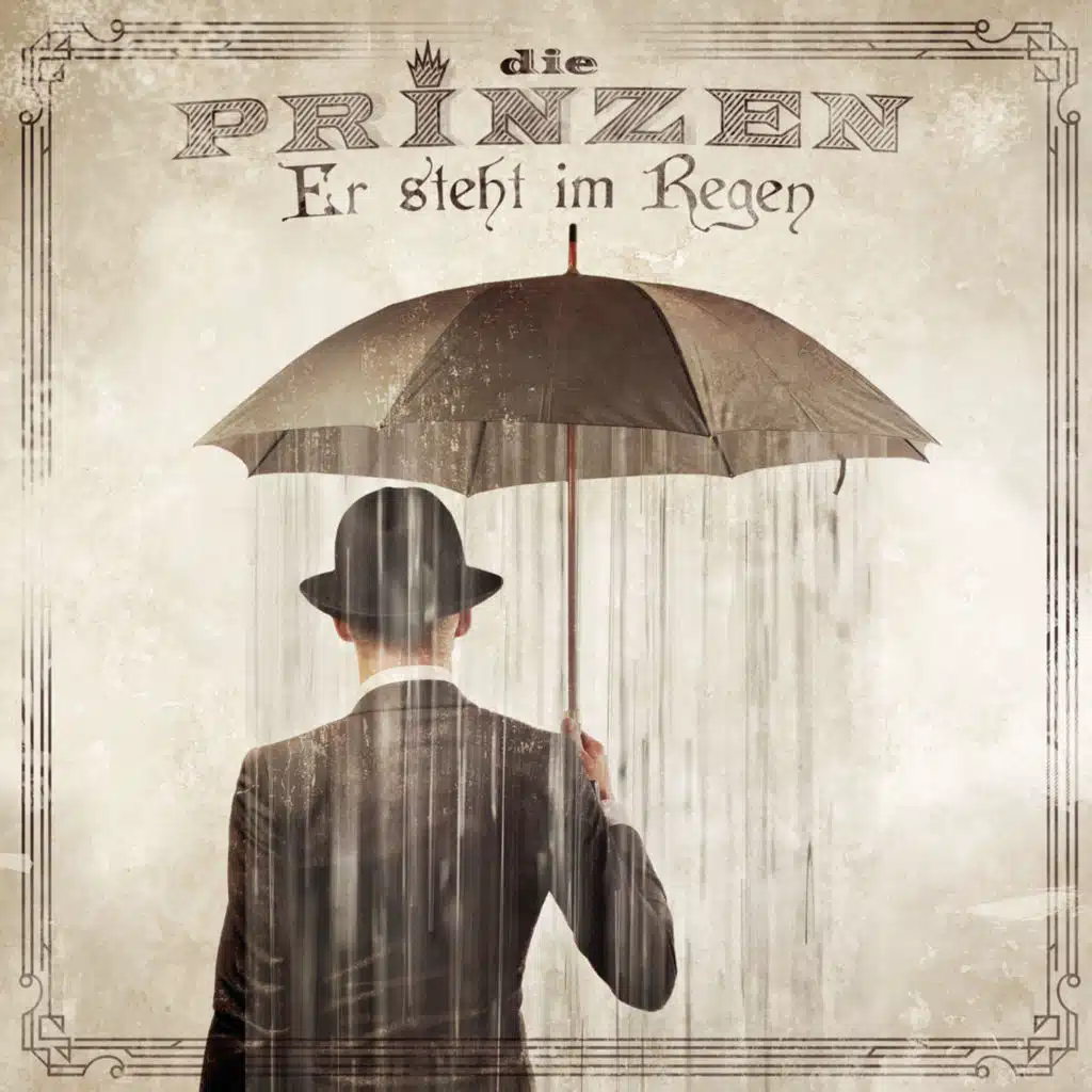 Er steht im Regen