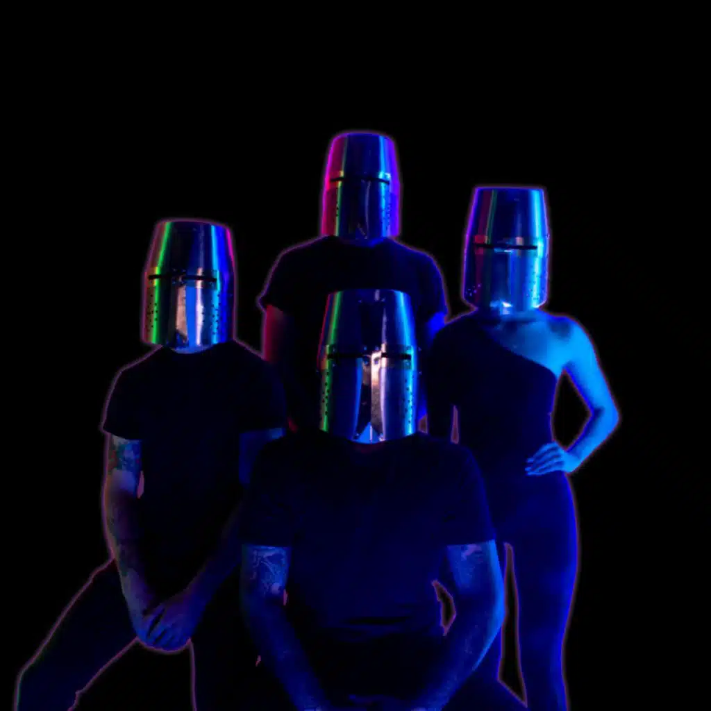 Knight in Neon Armor