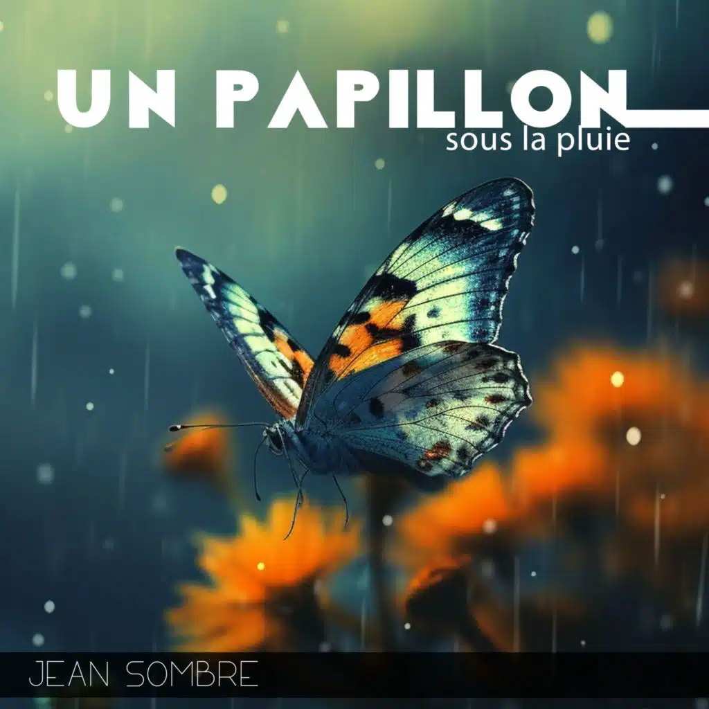 Un papillon sous la pluie