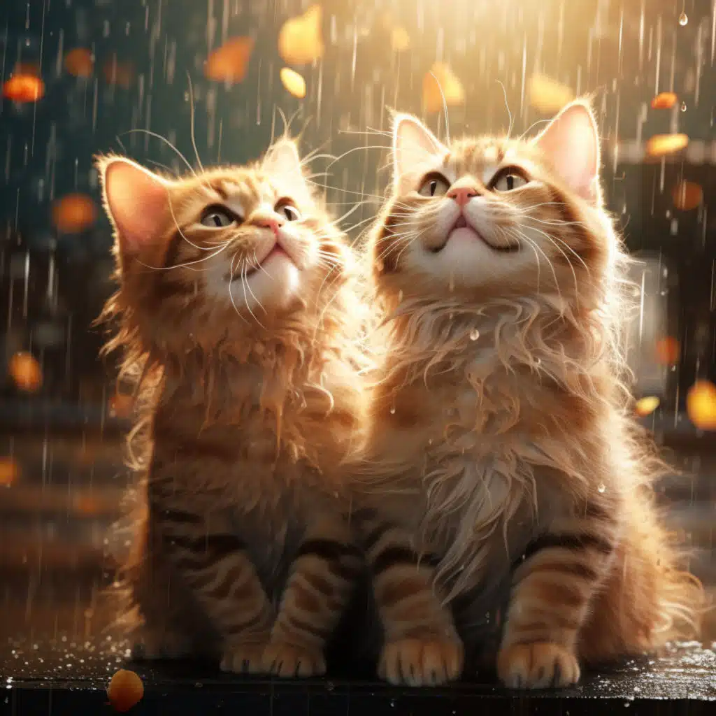 Pet Showers: Paws in Rainy Harmony