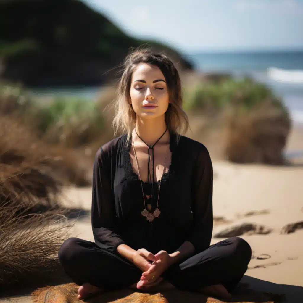 Armonía Meditativa: Tranquila Serenidad Oceánica