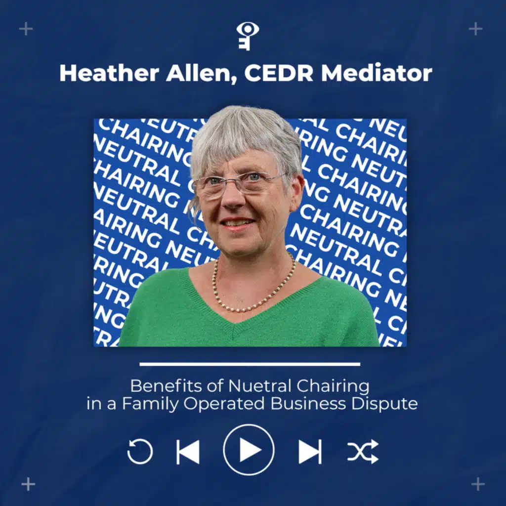 Heather Allen - Benefits of Mutual Chairing in a Family Business Dispute