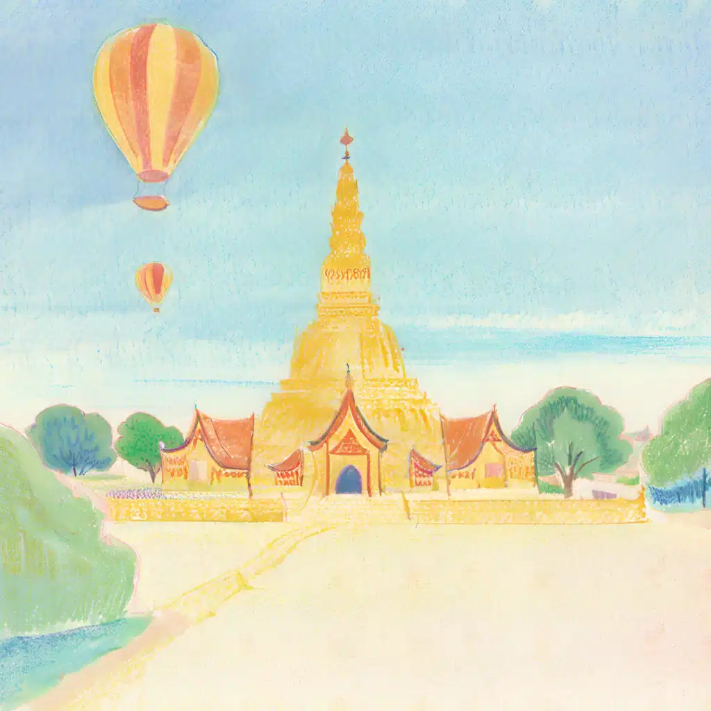 Mommy and Me in Old Bagan