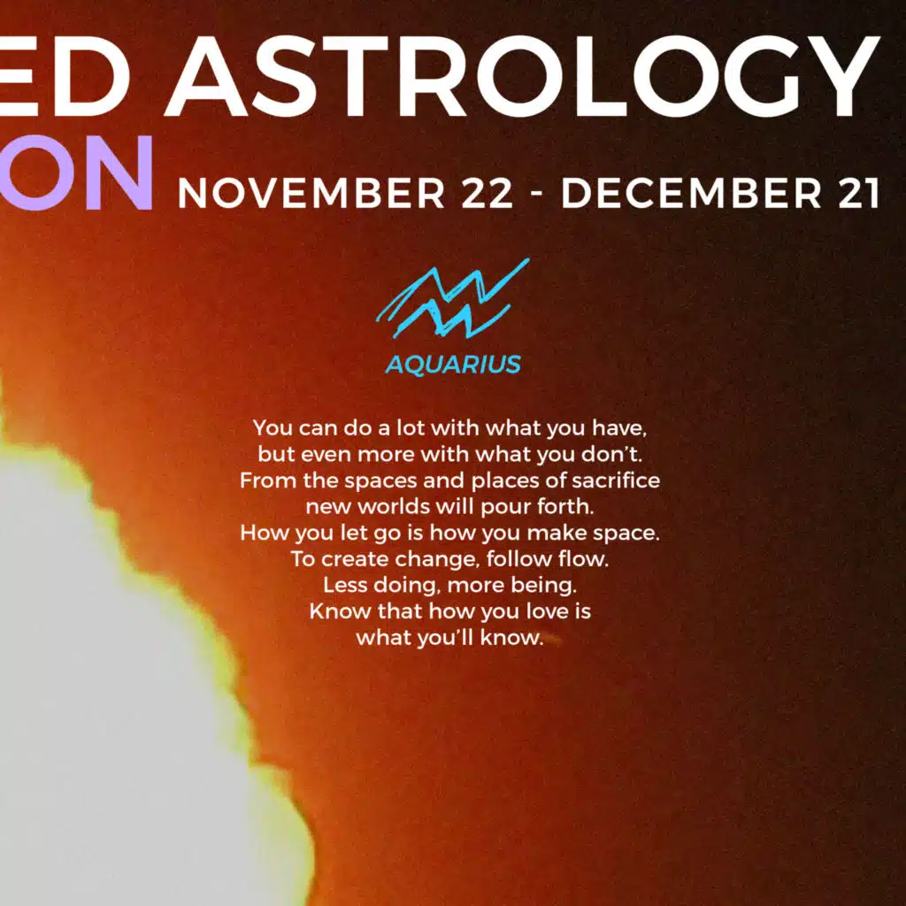 AQUARIUS Horoscope for Sagittarius Season (November 22 - December 21, 2023)