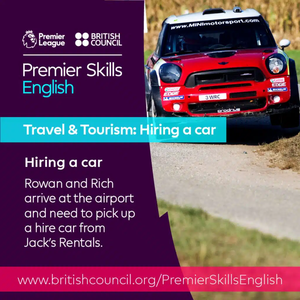 Travel & Tourism: Hiring a car