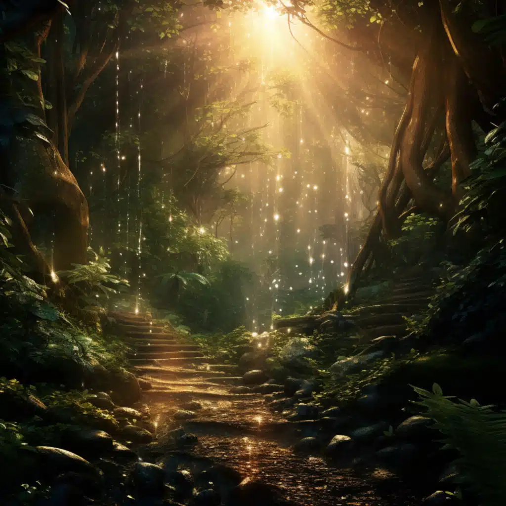 Stellar Streams: Nature's Timeless Tranquility