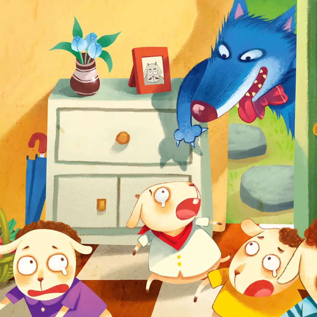 Baby Story Time:The Wolf and the Seven Young Goats🐑