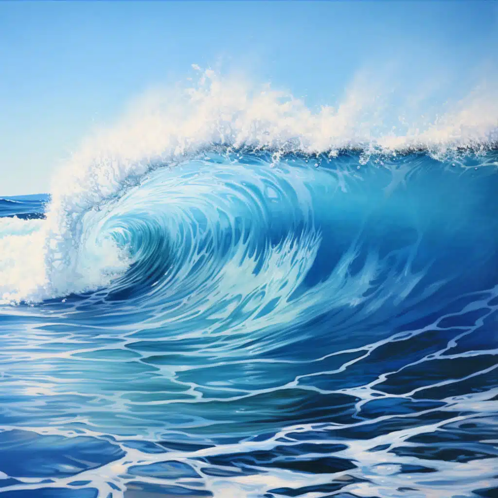 Estudio Con Olas Oceánicas Calmantes: Entendimiento De La Naturaleza
