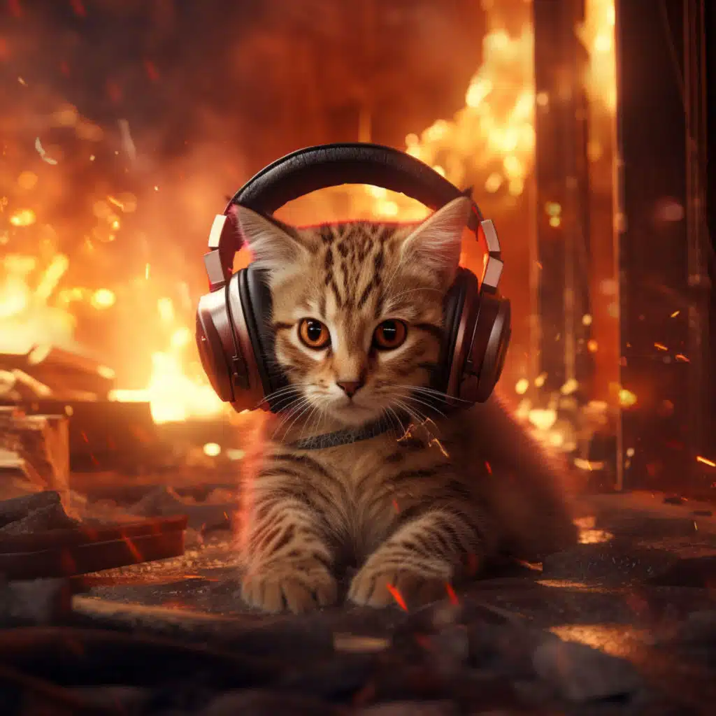 Fire Cats: Serene Echo Melody