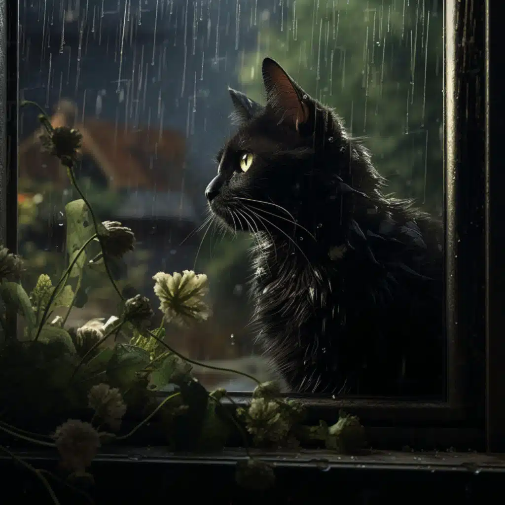 Bigotes En Un Día Lluvioso: Serenidad Para Gatos