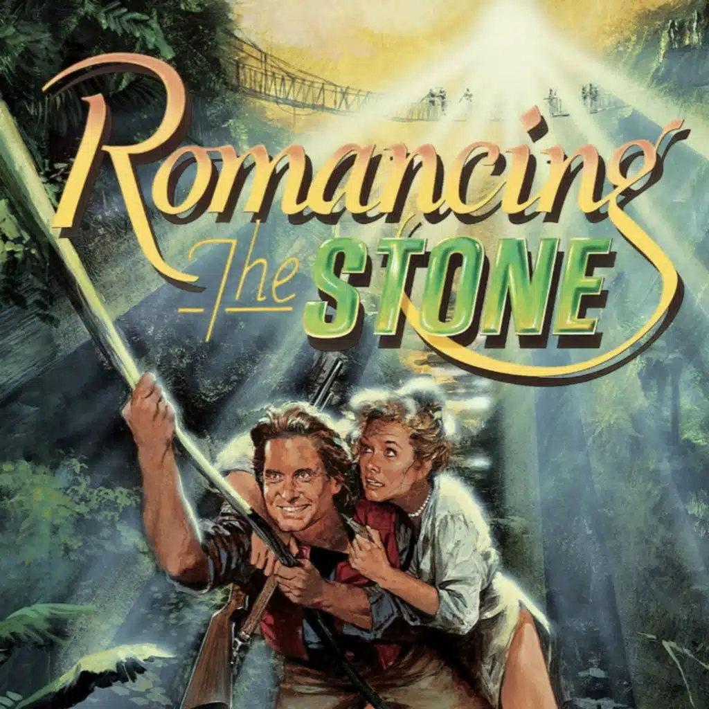 Romancing the stone. Romancing the stone. Romancing the stone. Romancing the stone. Romancing the stone (1984) постер.