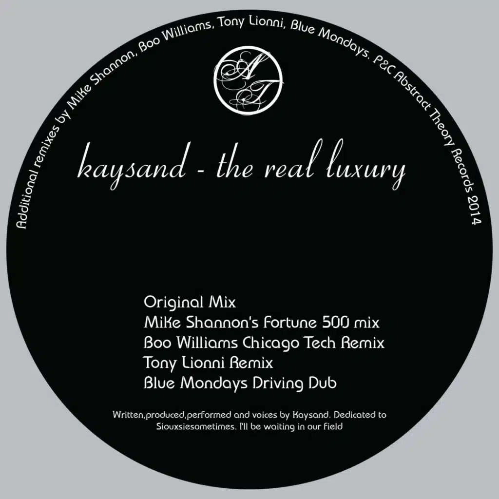 The Real Luxury (Boo Williams Chicago Tech Remix)