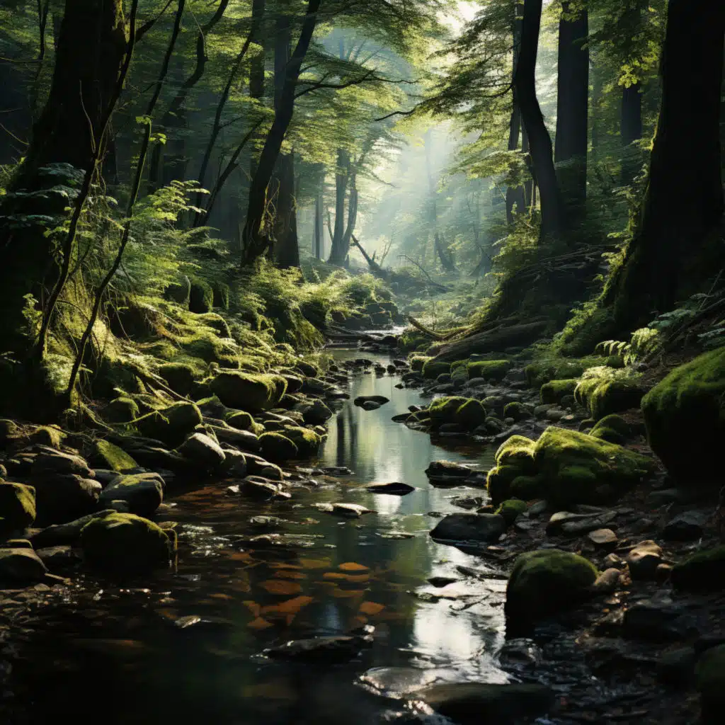 Paisajes Tranquilos De Arroyos: Serenatas De Relajación