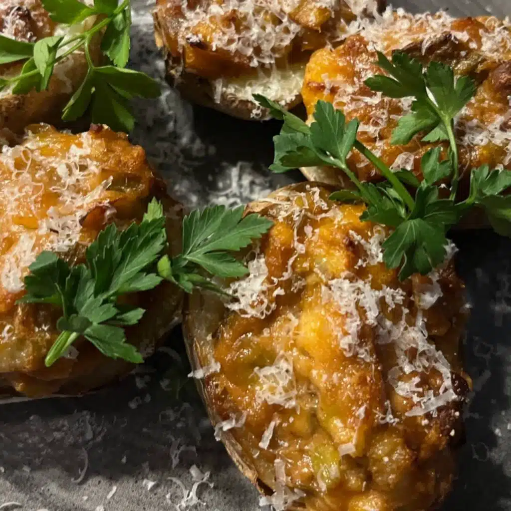 Lamb Stuffed Baked Potatoes