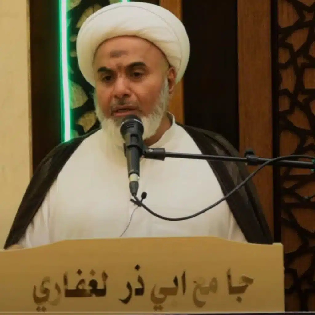 كلمة سماحة العلامة الشيخ حسين العايش في تأبين سماحة العلامة الشيخ البطاط|جامع أبي ذر الغفاري بالقارة