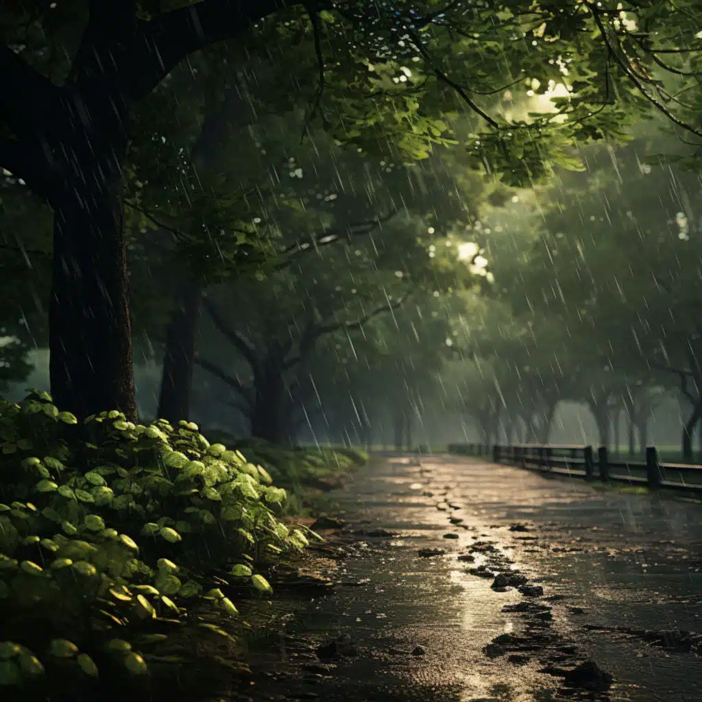Rain's Embrace: Relaxation and Meditation Echoes