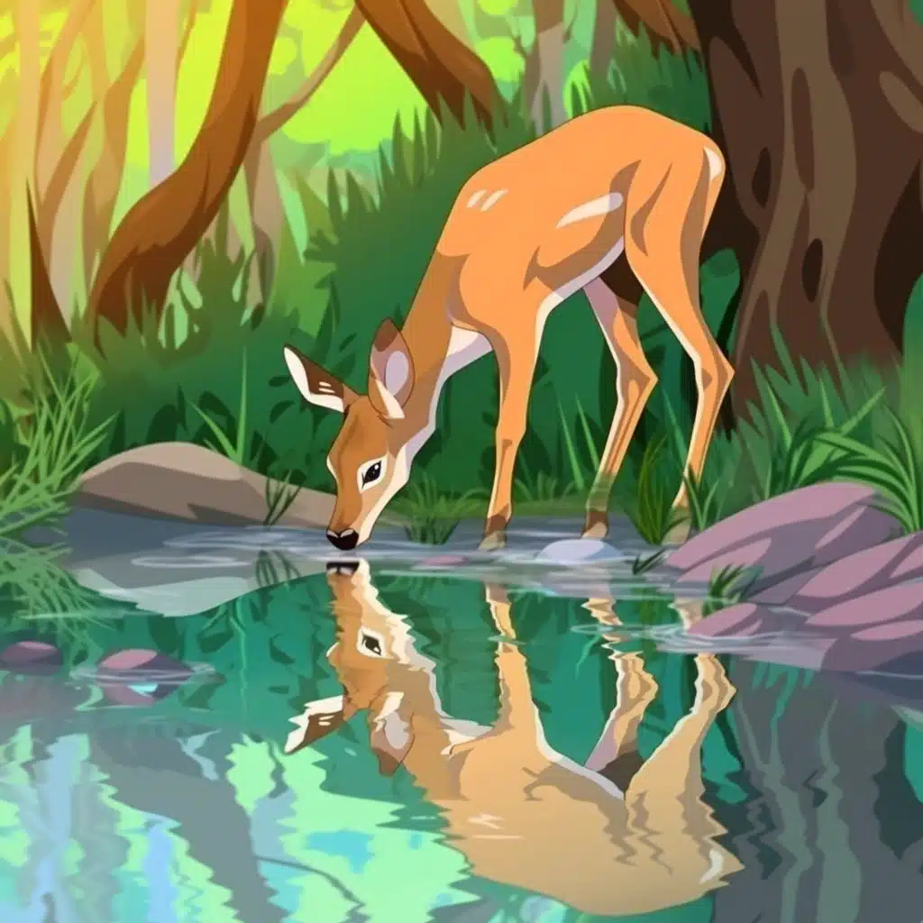 Baby Story Time: The Deer and the Lion🦌