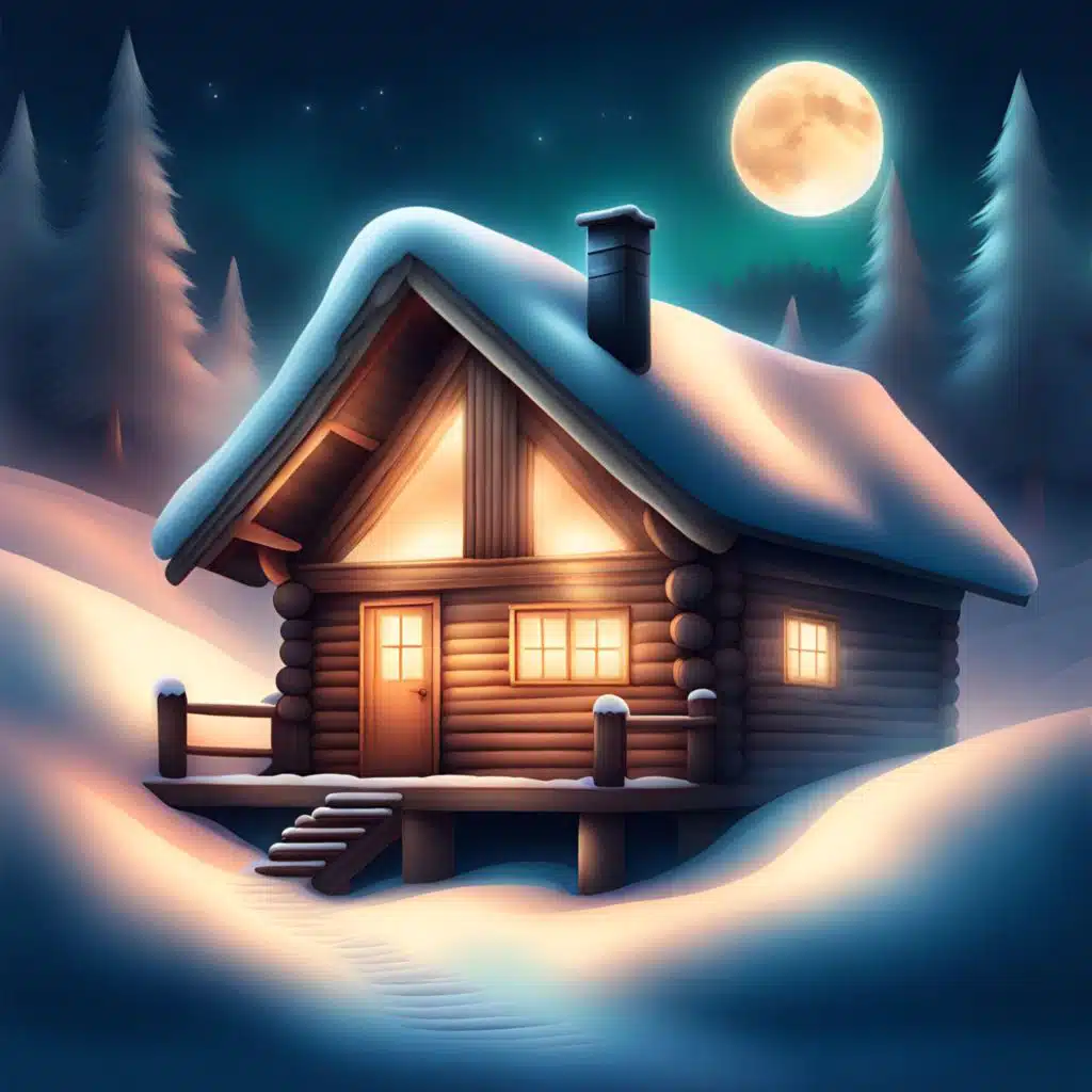 Cozy Winter Cabin Ambience for Deep Relaxation and Sleep