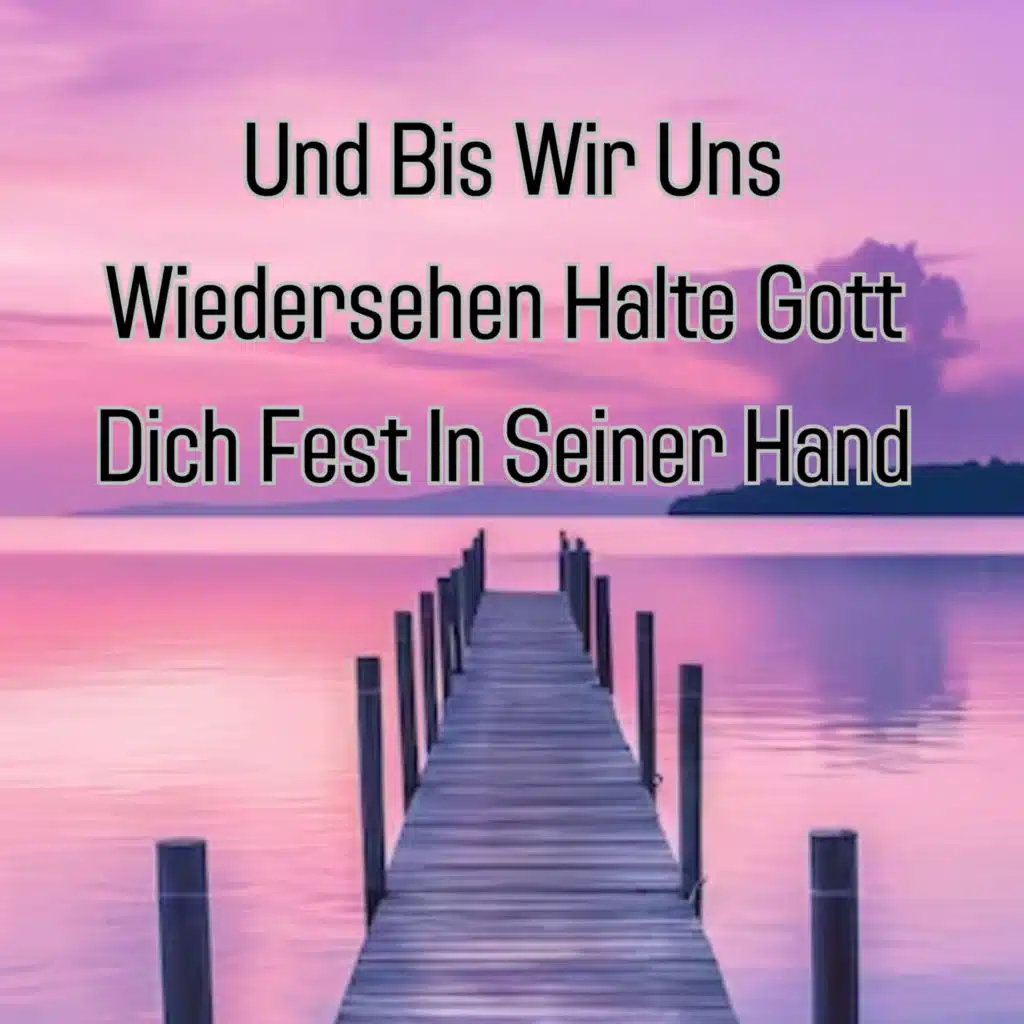 Und Bis Wir Uns Wiedersehen Halte Gott Dich Fest In Seiner Hand (En Vivo)