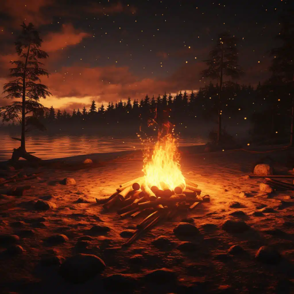 Sleep in Fire's Glow: Calming Night Tunes