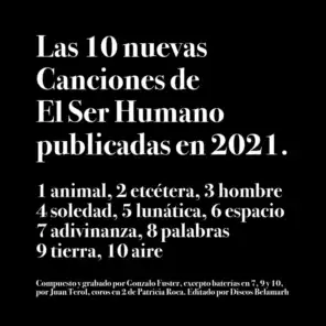 Las 10 Nuevas Canciones de el Ser Humano Publicadas en 2021