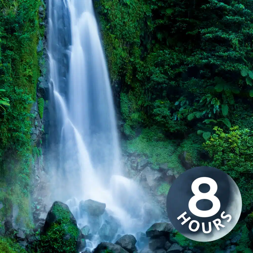 Roaring Waterfall White Noise | 8 Hours Falling Water Sounds for Sleeping