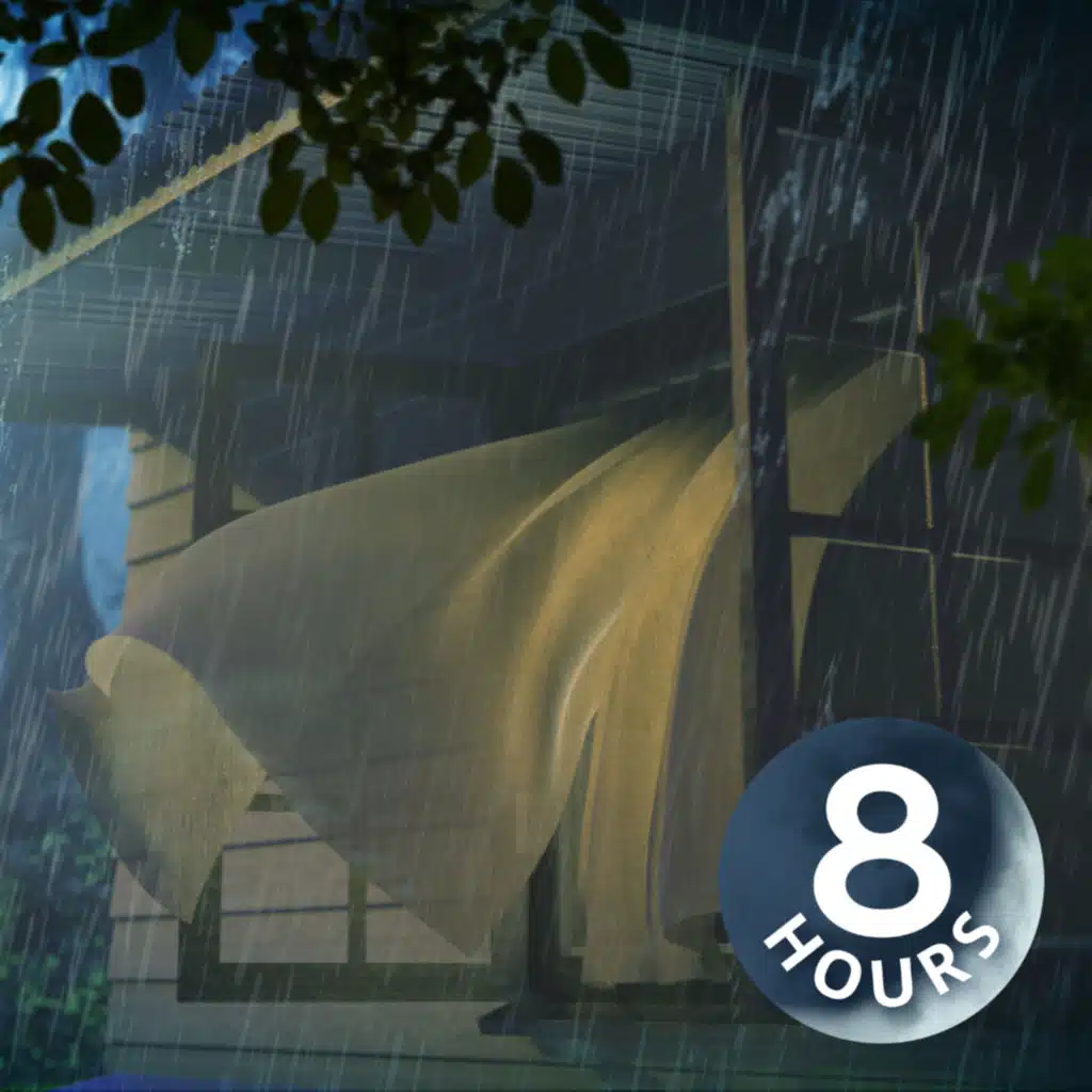 Heavy Rain Sounds for Sleeping | 8 Hour Rainstorm White Noise