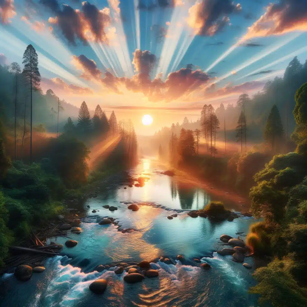 Evergreen (by a Forest Stream)