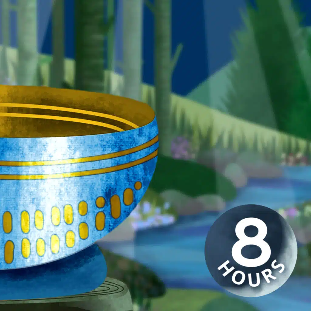 Water Sounds + Tibetan Bowl for Relaxation & Meditation 8 Hours