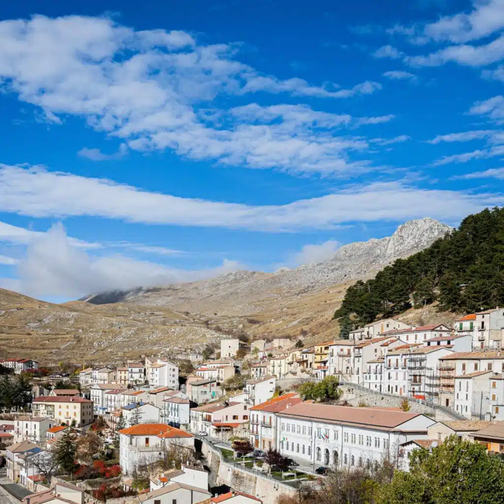 Castel del Monte (Aquila province) - at the foot of the majestic Gran Sasso.