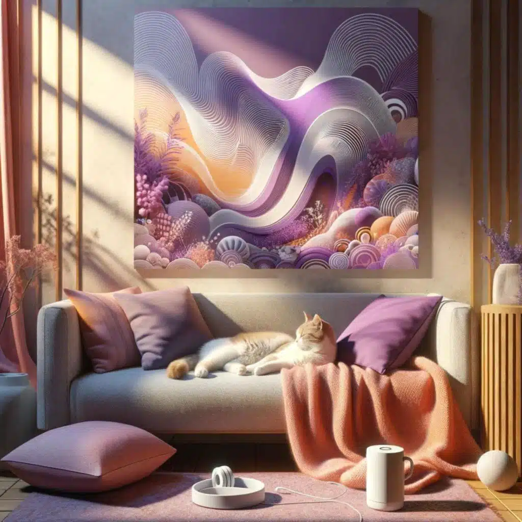 Chaton Zen: Bruit blanc pour la détente féline