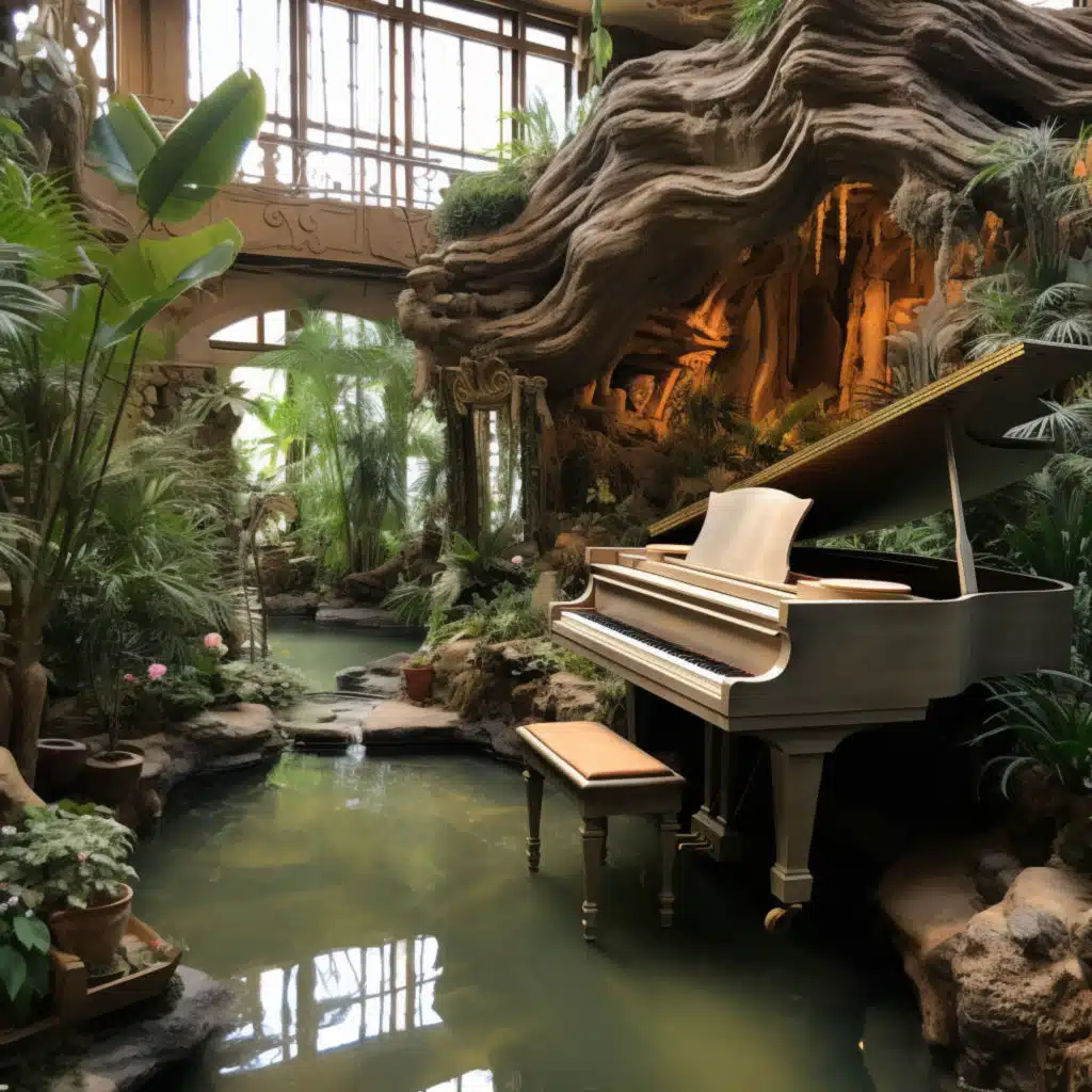 Spa Piano Sunset Calm