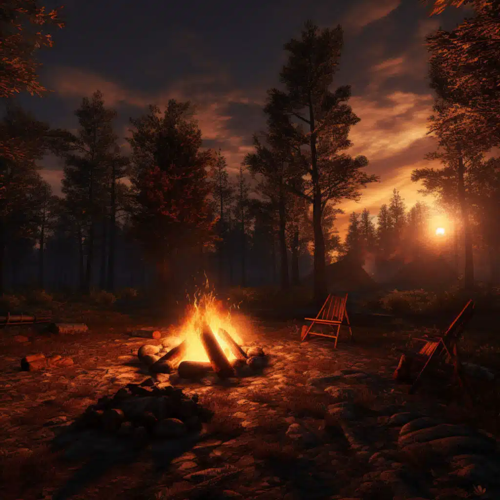 Tranquil Fire: Relaxation and Calm Rhythms