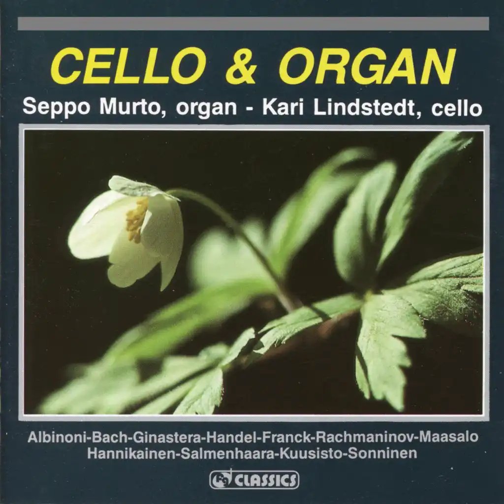 14 Romances, Op. 34: No. 14. Vocalise (Arr. for Cello & Organ by Seppo Murto)