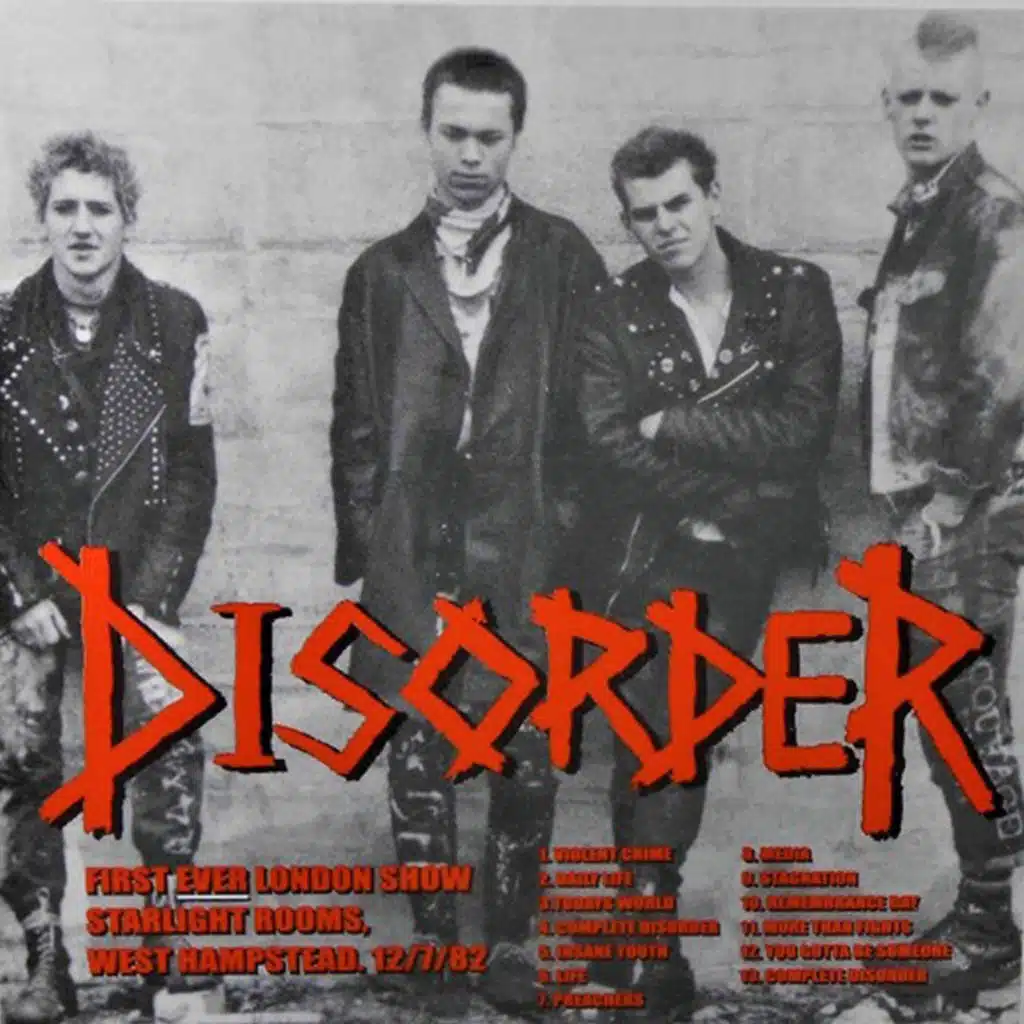 Complete Disorder (Live, Starlight Rooms, West Hampstead, 12 July 1982)
