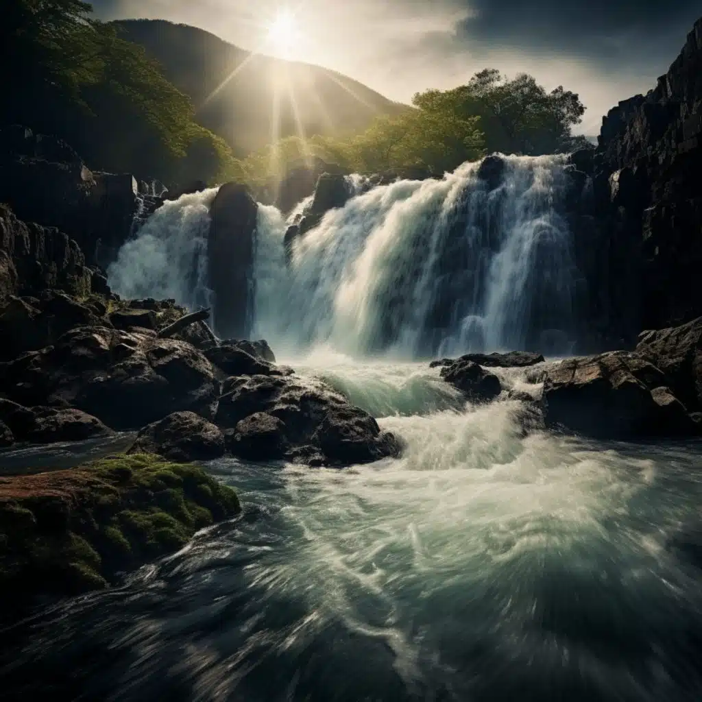 Soothing Cascade for Starlit Rest