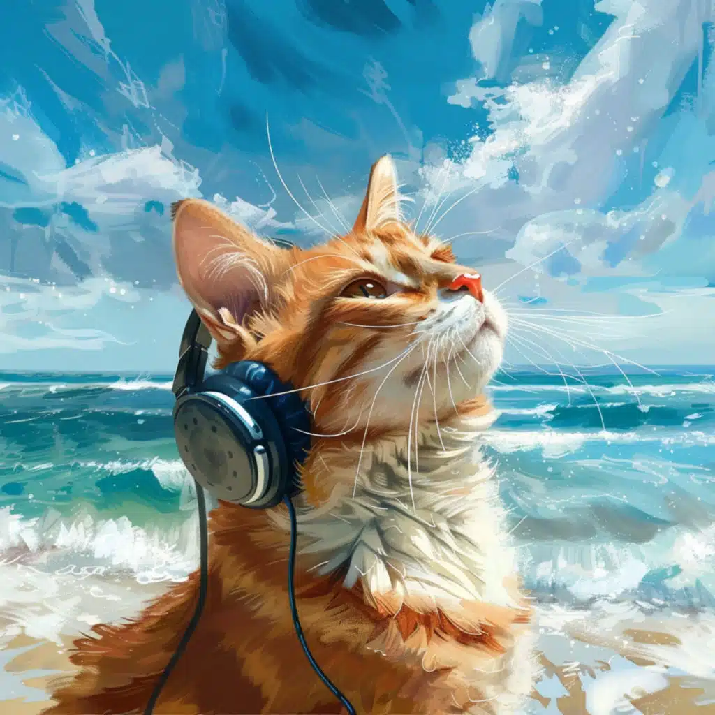 Ocean Purrs: Cats Melodic Serenity