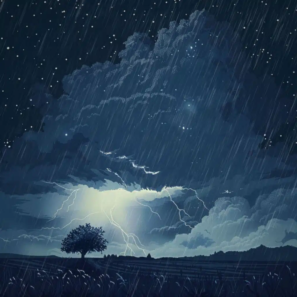 Deep Blue Noise Thunderstorm