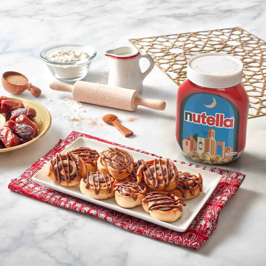 كليجة مع نوتيلا