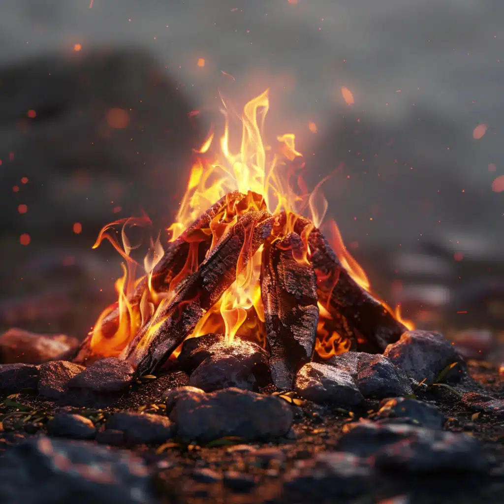 Serene Binaural Bonfire for Nighttime Rest